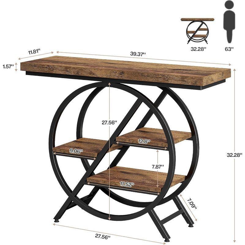 Tribesigns 39.4" 4-Tier Console Table