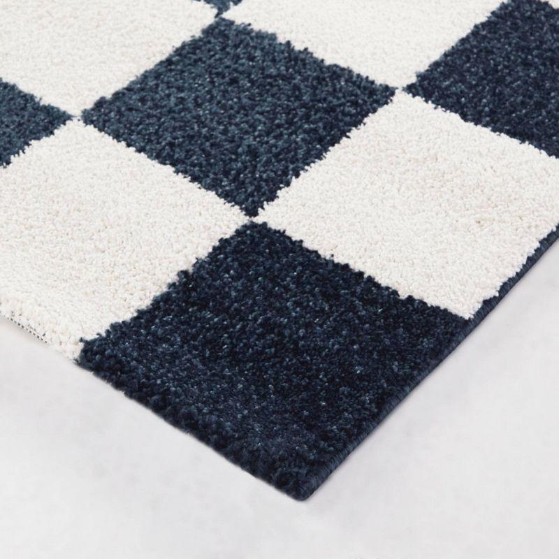 Balta Rugs 5'3"x7' Conovici Geometric Teen Rug Blue: Stain-Resistant, Low Pile, Machine Made, OEKO-TEX Certified