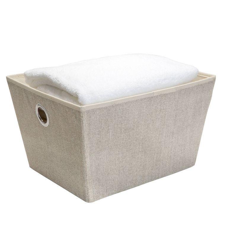 Simplify Large Grommet Storage Bin Brown