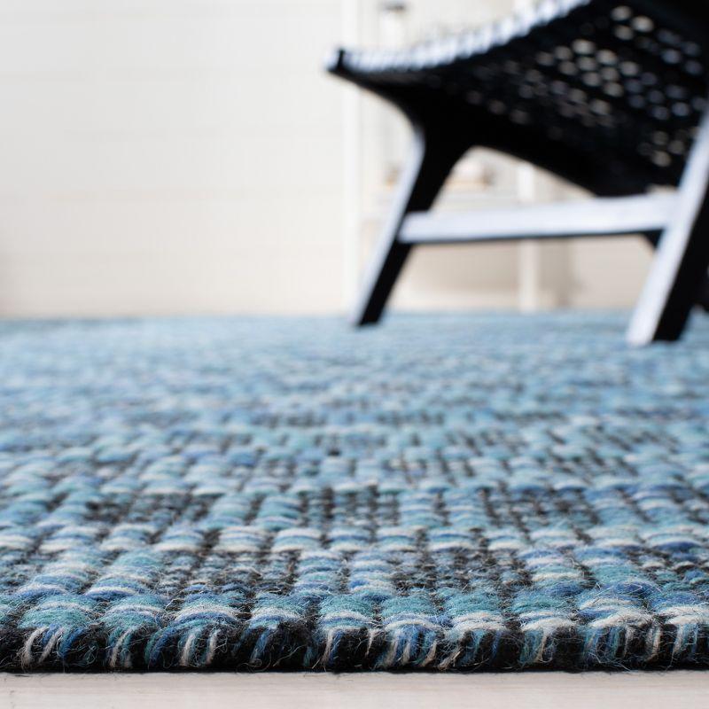 Kilim KLM377 Hand Woven Area Rug - Blue/Black - 6'x9' - Safavieh.