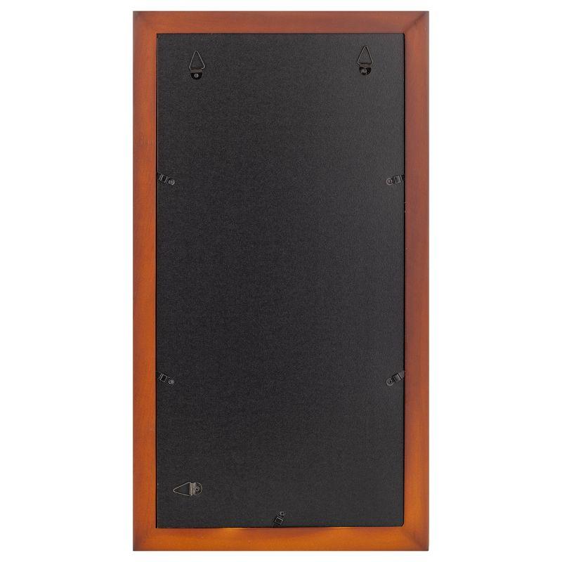 Gallery Solutions 5"x7" Double Mat Photo Frame Walnut Brown