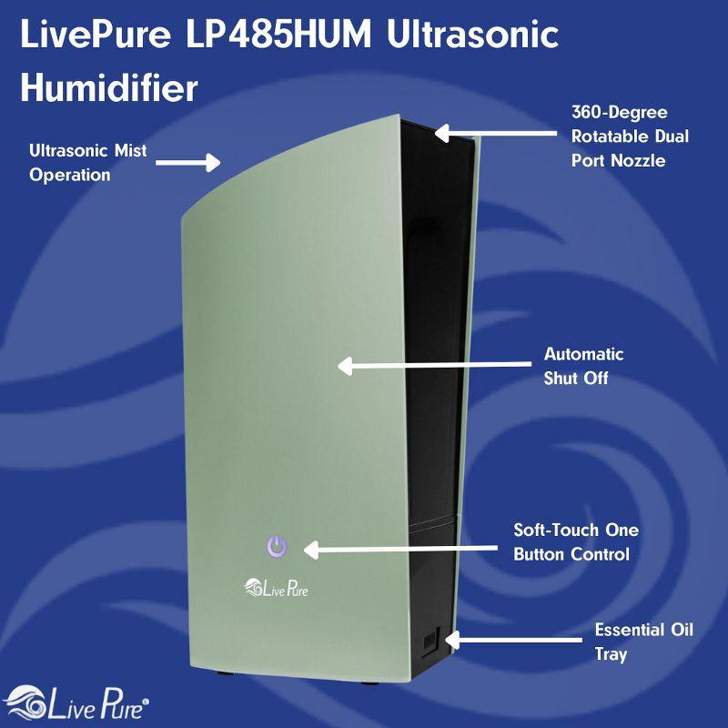 LivePure LP485HUM Ultrasonic Humidifier, Graphite