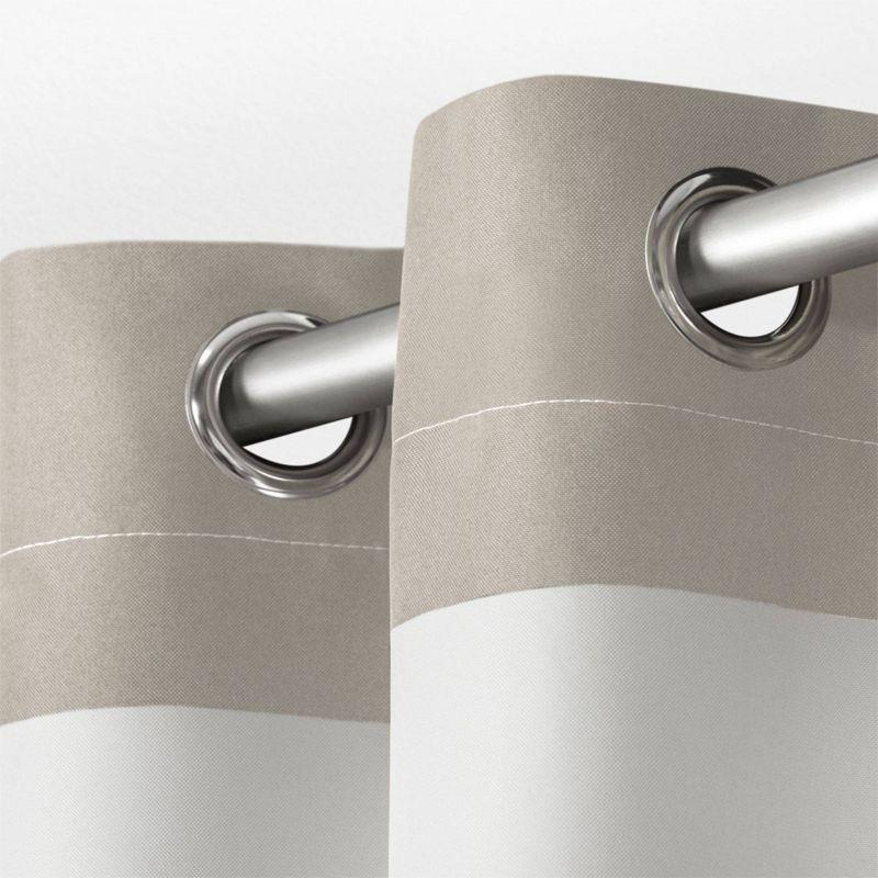 Amalgamated Textiles Exclusive Home Loha Light Filtering Rod Pocket Tie Up Shade