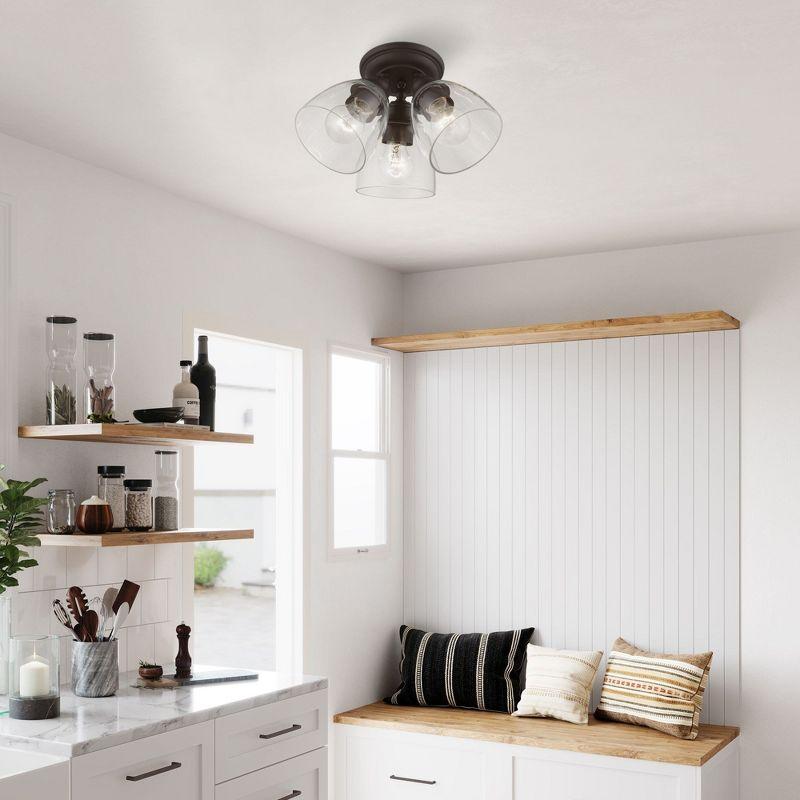Livex Lighting Montgomery 3 - Light Flush Mount in  Bronze