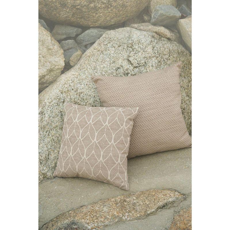 Coastal Breeze Mocha Indoor Outdoor Pillow