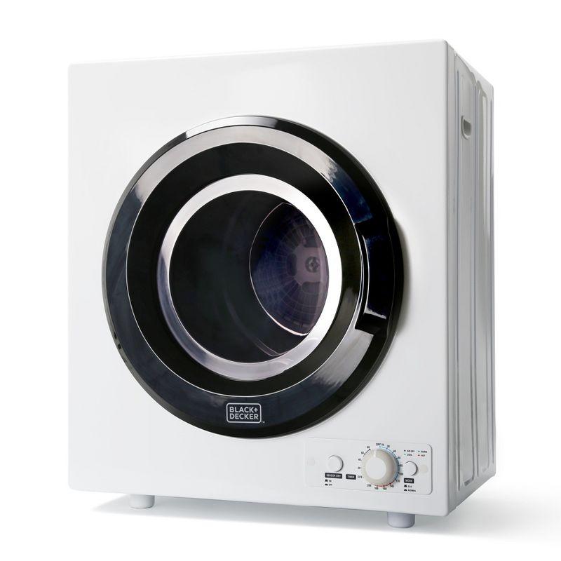 BLACK+DECKER BCDPW Series BLACK+DECKER BCED26 Compact Dryer for Standard Wall Outlet, Small, 5 Modes, Load Volume 8.8 lbs