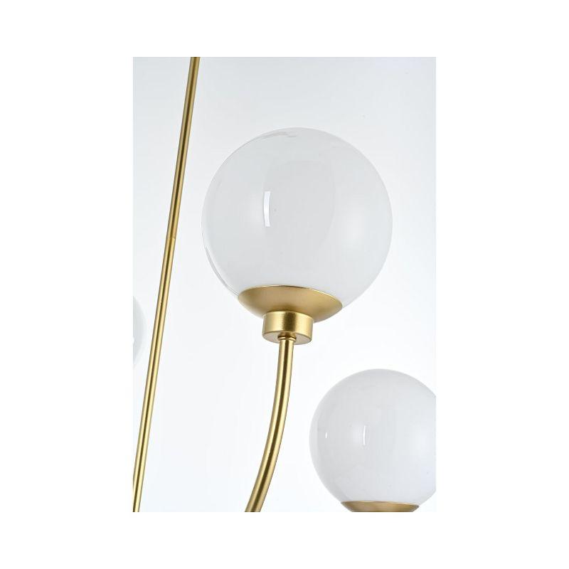 Elegant Lighting Nyomi 36-Inch Chrome Chandelier with Minimalist Look