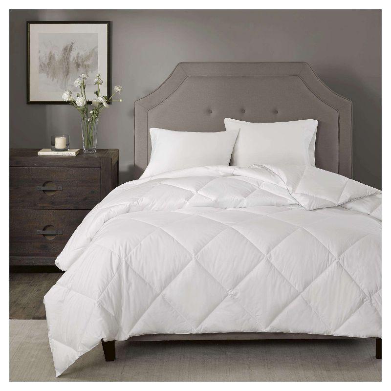 White Full/Queen Quilted Cotton Down Alternative Comforter