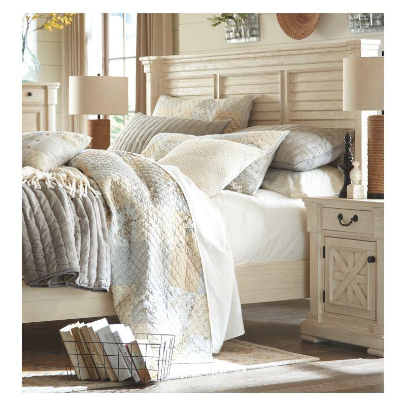 Bolanburg One Drawer Nightstand Antique White: Farmhouse Style with USB Ports - Signature Design by Ashley