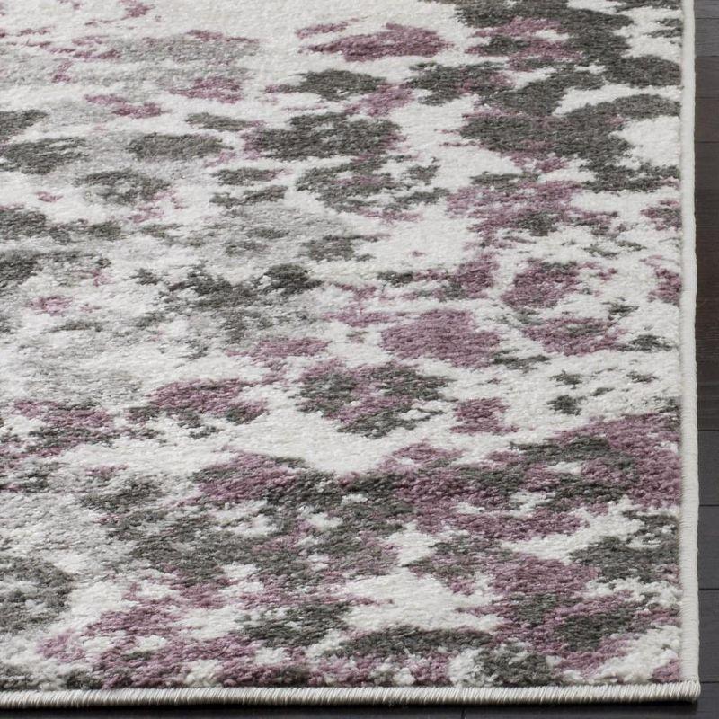 Adirondack ADR115 Power Loomed Area Rug - Ivory/Purple - 8'x8' - Safavieh.