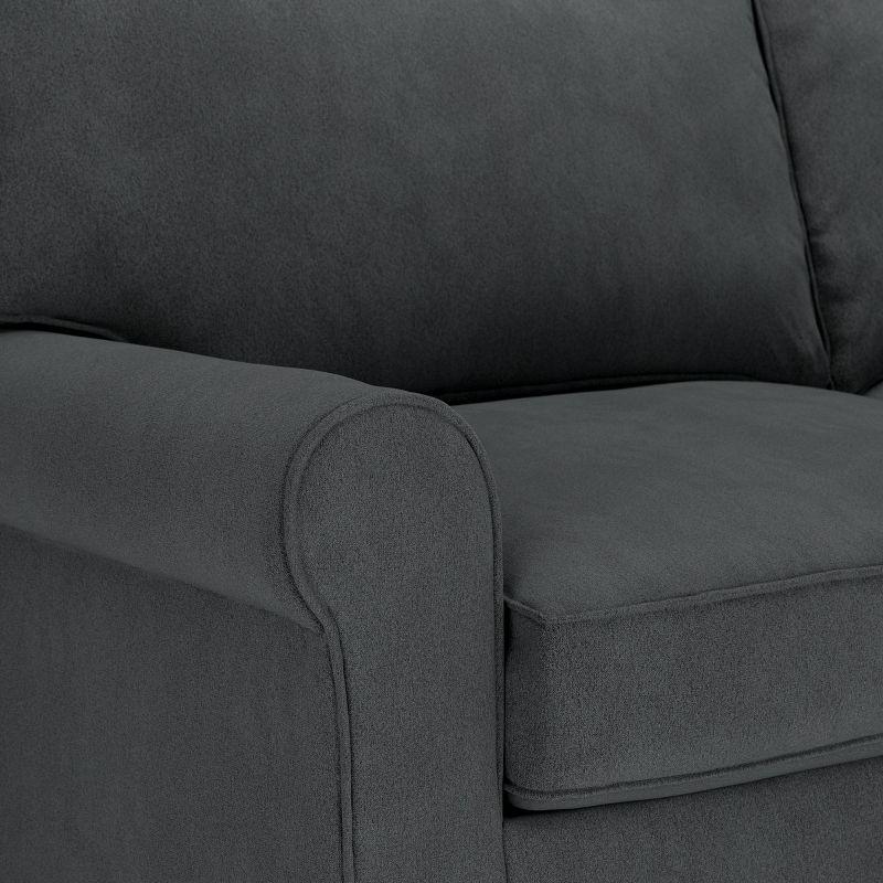 Serta Copenhagen 78" Rolled Arm Sofa, Easy Care Fabric, Soft Pillow Back, Pocket Coil Seat Cushions