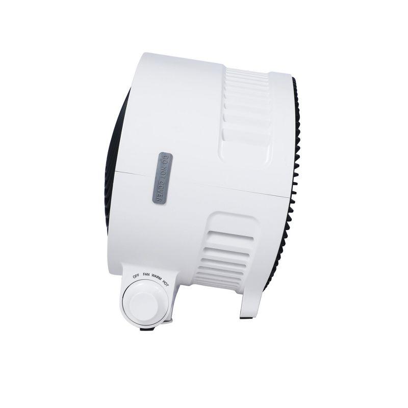 BLACK+DECKER BLACK+DECKER Dual Function Desktop Heater & Fan, 3 Settings, 750W/1500W Space Heate, White