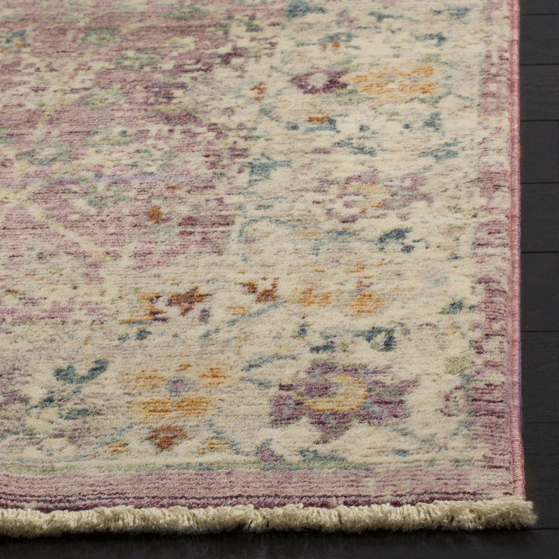 Illusion ILL703 Power Loomed Area Rug - Rose/Cream - 4'x4' - Safavieh