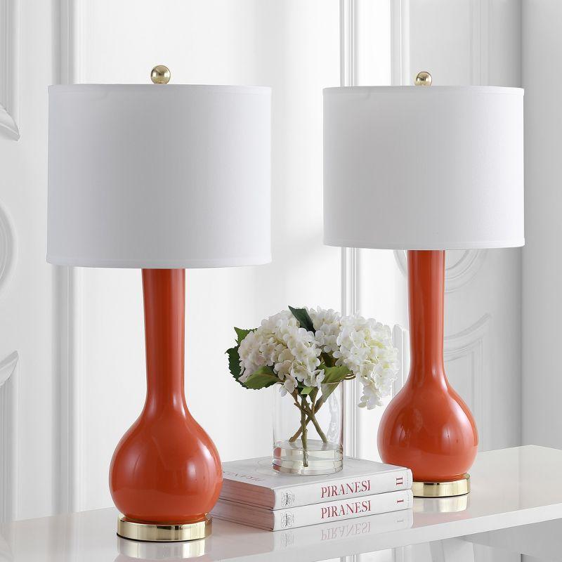 Mae Long Neck Ceramic Table Lamp (Set of 2) - Safavieh