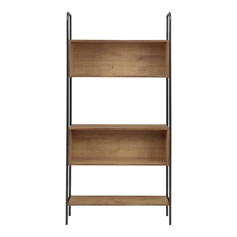 24/7 Shop At Home 66.75" Genifa Bookcase with 5 Shelves Distressed Oak