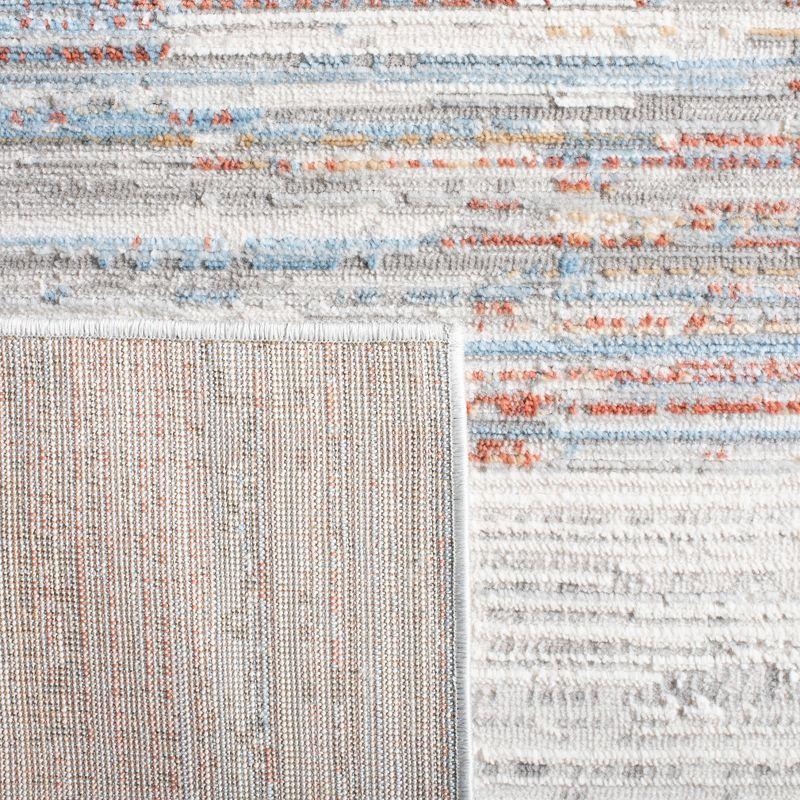 Shivan 100 SHV198 Power Loomed Indoor Area Rug - Ivory/Rust - 6'7"x6'7" - Safavieh