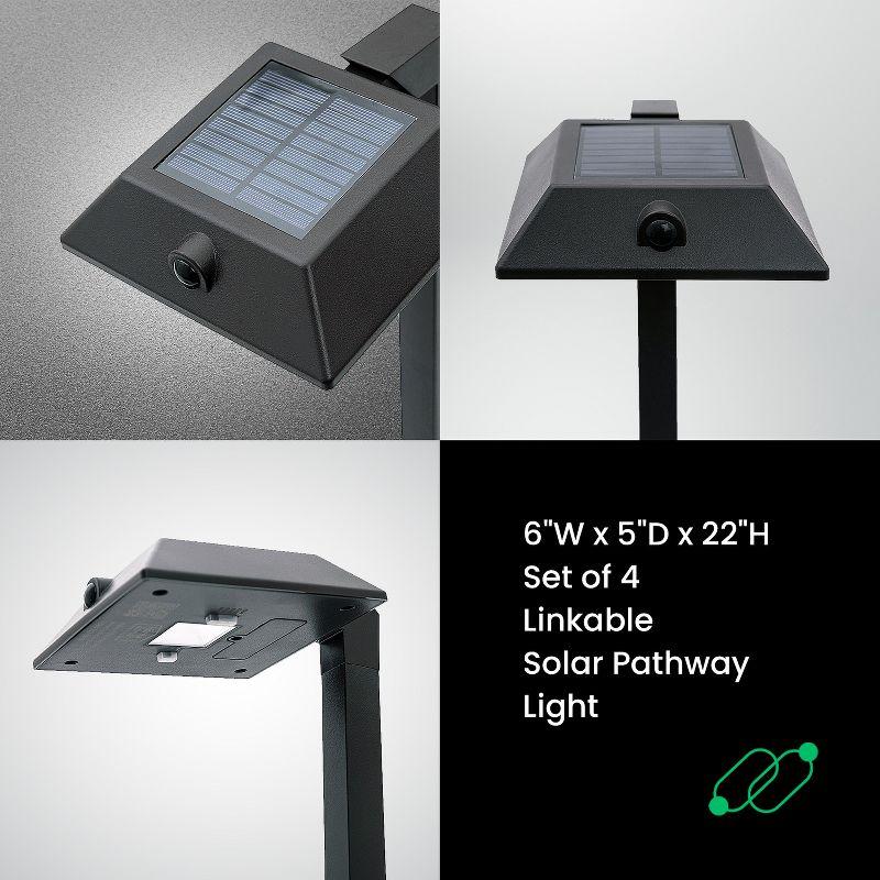 Home Zone Security Low Voltage Solar Powered Integrated LED Pathway Light