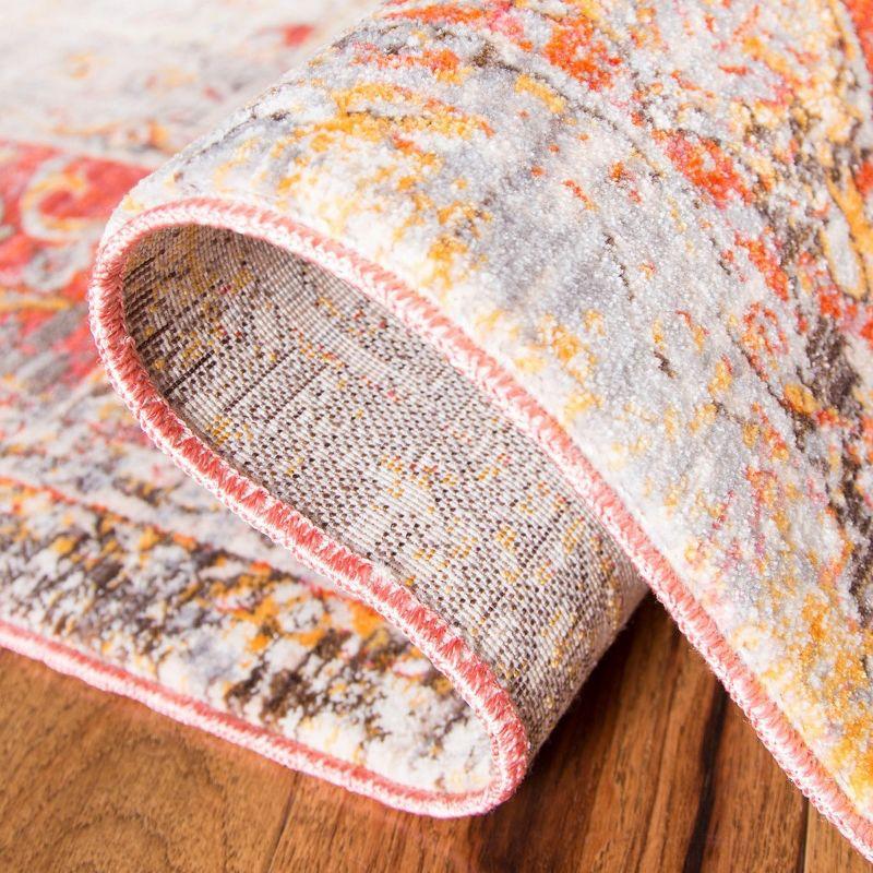Vintage Persian VTP435 Power Loomed Indoor Runner Rug - Saffron/Cream - 2'2"x12' - Safavieh