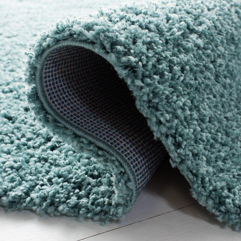 Primo Shag PRM300 Power Loomed Area Rug - Aqua - 5'3"x7'6" - Safavieh.
