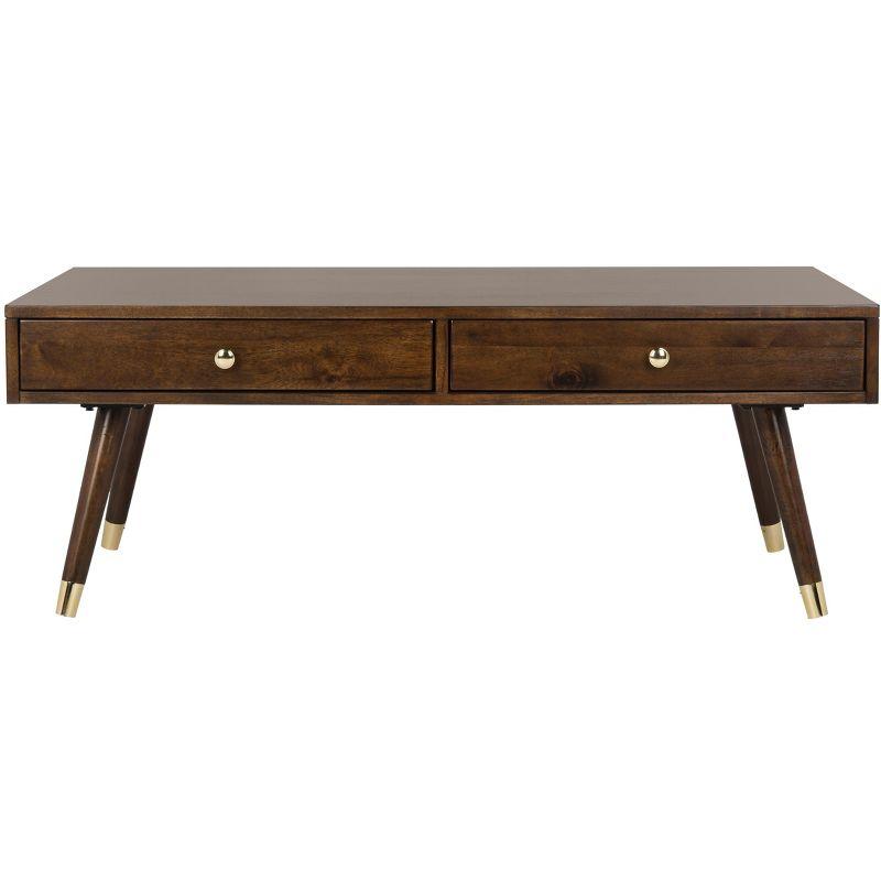 Levinson Gold Cap Coffee Table  - Safavieh