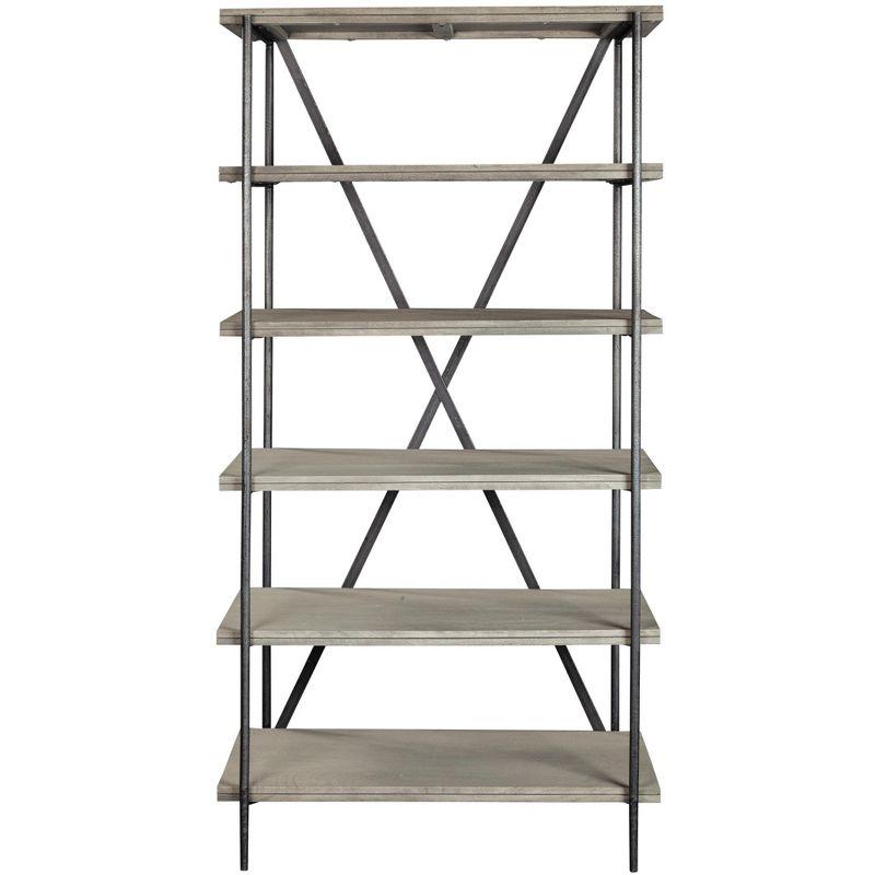 Hekman 24911 Bedford Park Open Shelving Bedford Gray