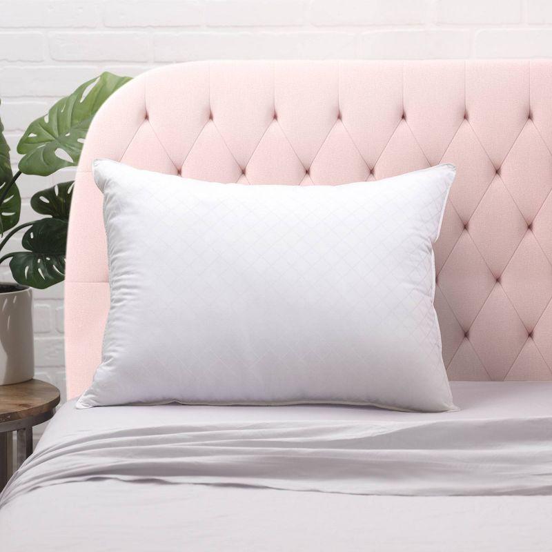 Standard White Diamond Luxe Down-Alternative Pillow