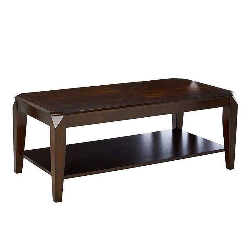 Rectangular Lift-Top Storage Coffee Table in Rich Walnut