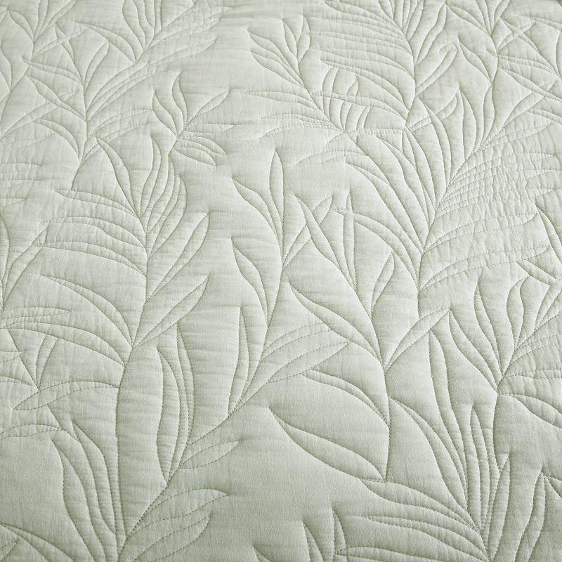 Full/Queen Costa Sera Solid Quilt Green - Tommy Bahama: Reversible Bedspread, Midweight Fabric, Machine Washable