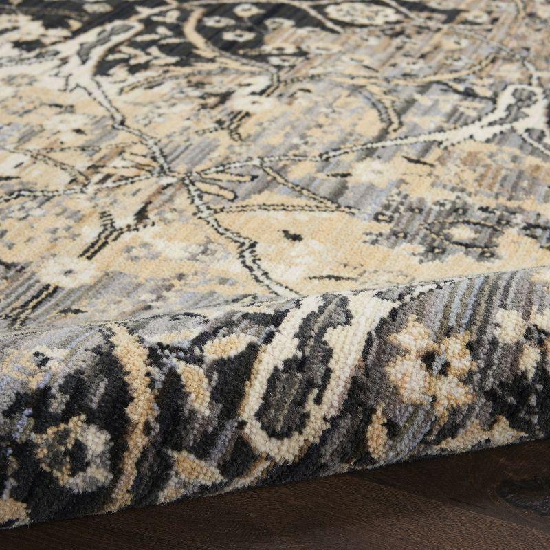 Nourison Majestic MST01 Black/Beige/Gray Indoor Area Rug - 5'6 x 8'
