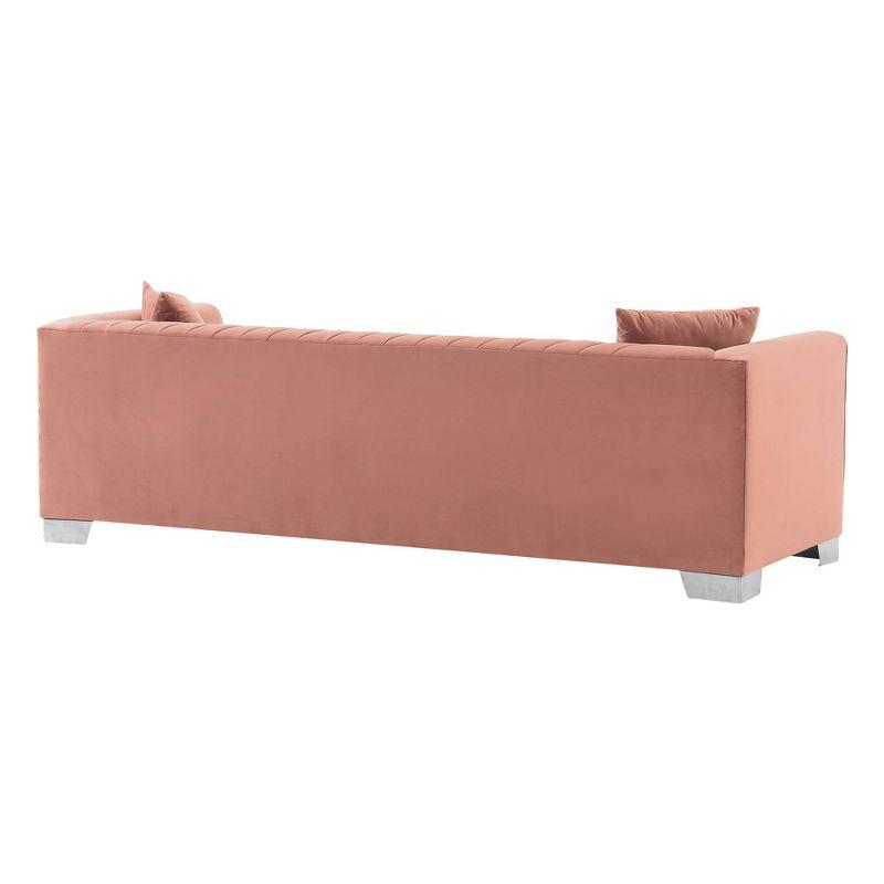 Cambridge Contemporary Sofa Steel/Blush - Armen Living