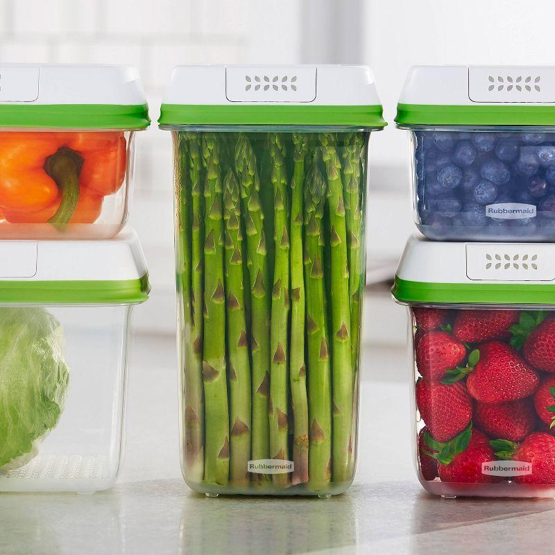 Clear BPA-Free Plastic Produce Saver Bowl Set