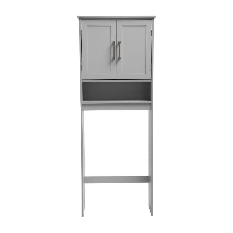 Vega Modern Over the Toilet Cabinet with Shelves and Magnetic Closure Doors