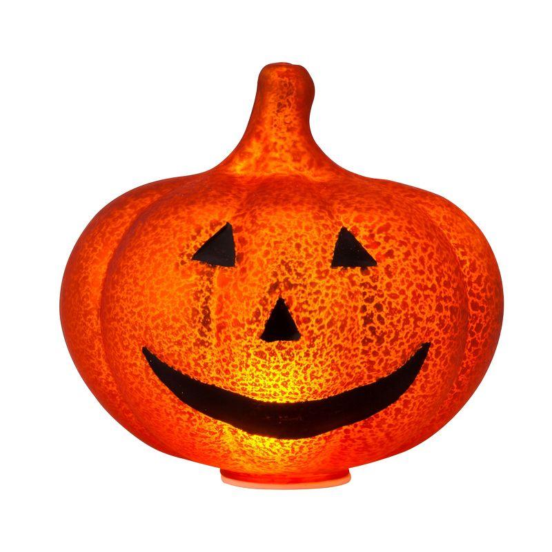 Mr. Halloween Mercury Glass LED Jack-O-Lantern Lights - 6" - Set of 2