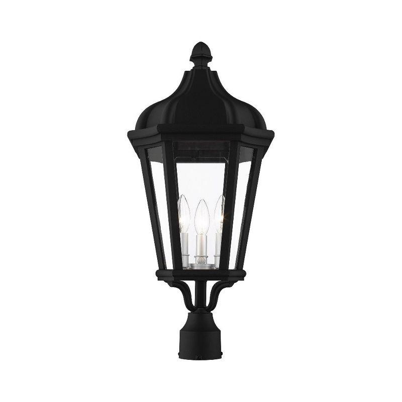 Livex Lighting Morgan 3 - Light Post Light in  Textured Black