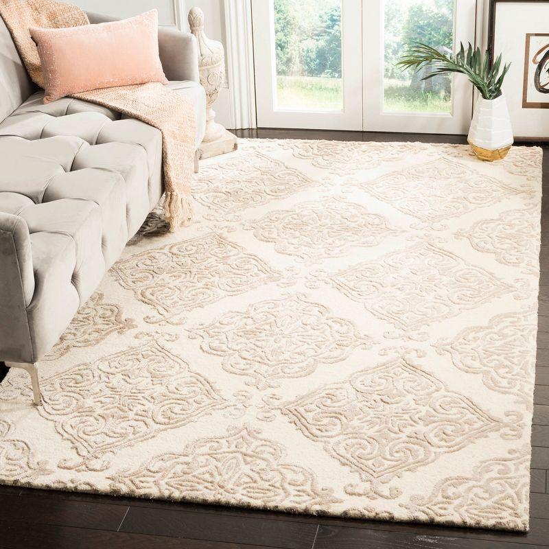 Glamour GLM568 Hand Tufted Indoor Area Rug - Ivory/Beige - 5'x8' - Safavieh