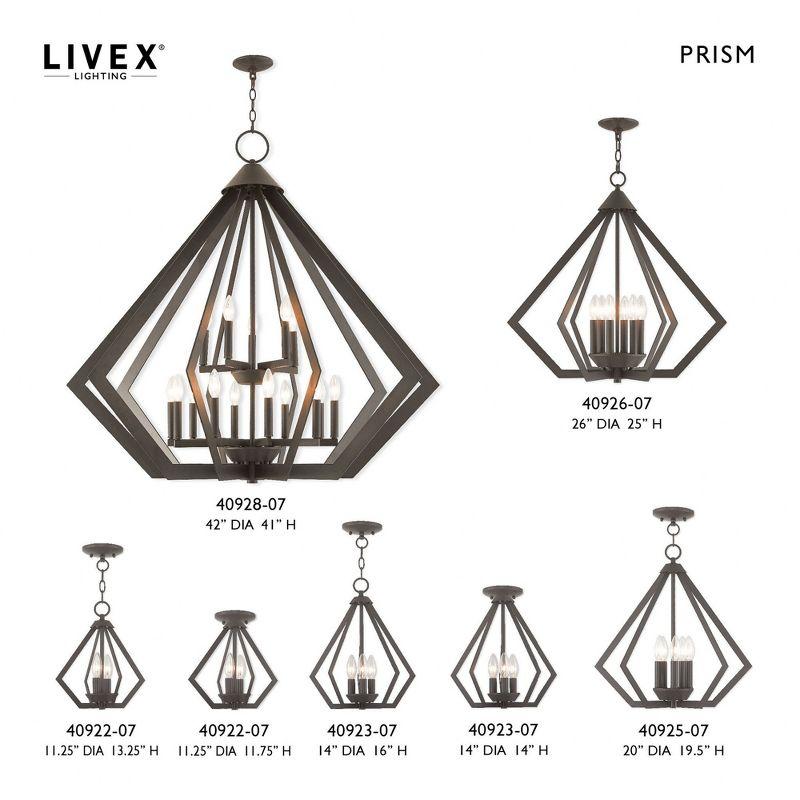 Livex Lighting Prism 5 - Light Chandelier in  Bronze