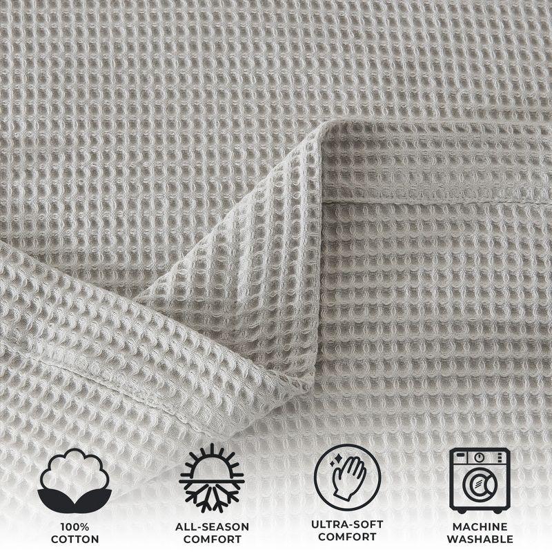 100% Cotton Waffle Weave All-Season Bed Blanket - Great Bay Home