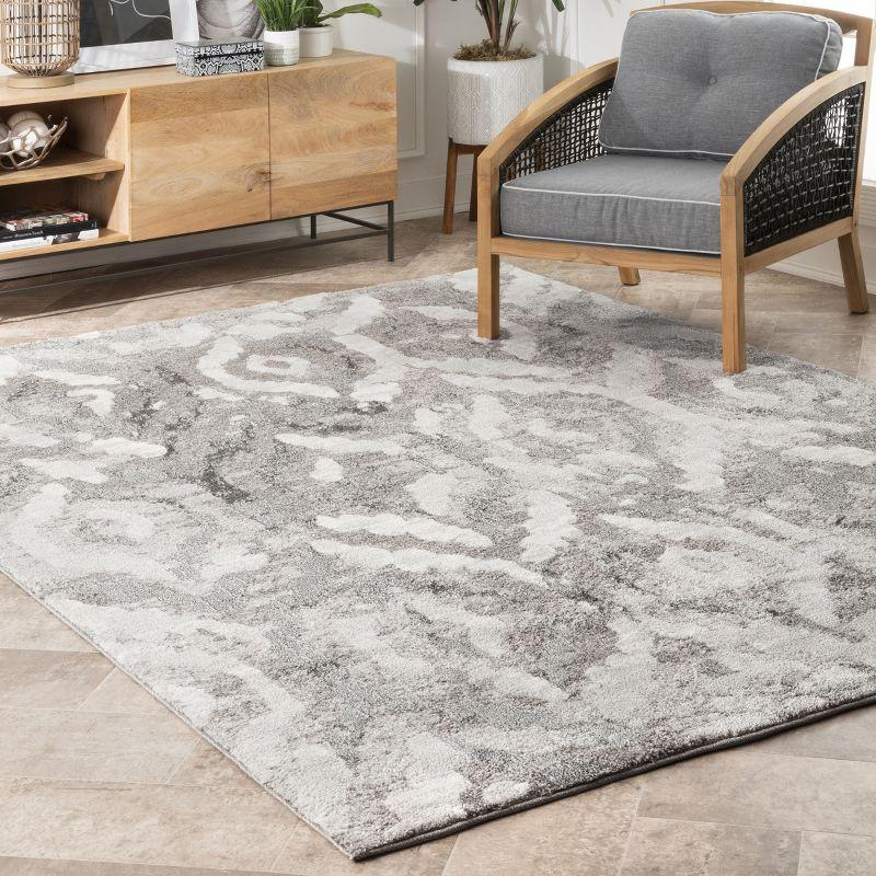 Elysian Gray 32'' Reversible Synthetic Runner Rug