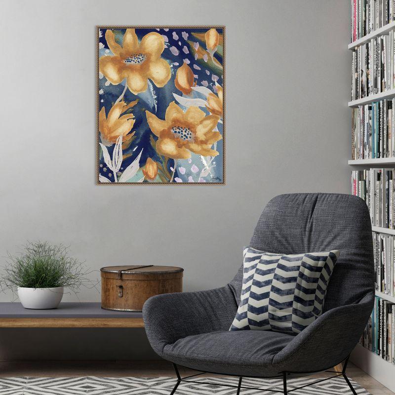 Amanti Art Femme Floral II by Elizabeth Medley Framed Canvas Wall Art