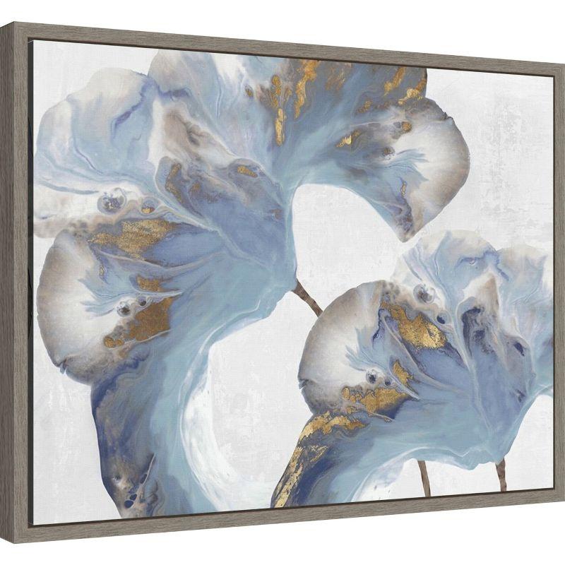 Amanti Art Space Inside II (Grey Flower) by Eva Watts Canvas Wall Art Print Framed 24 x 18-in.