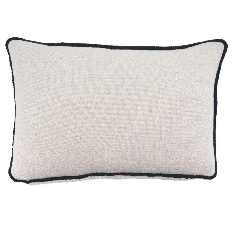 Saro Noir Cotton Reversible Pillow Cover