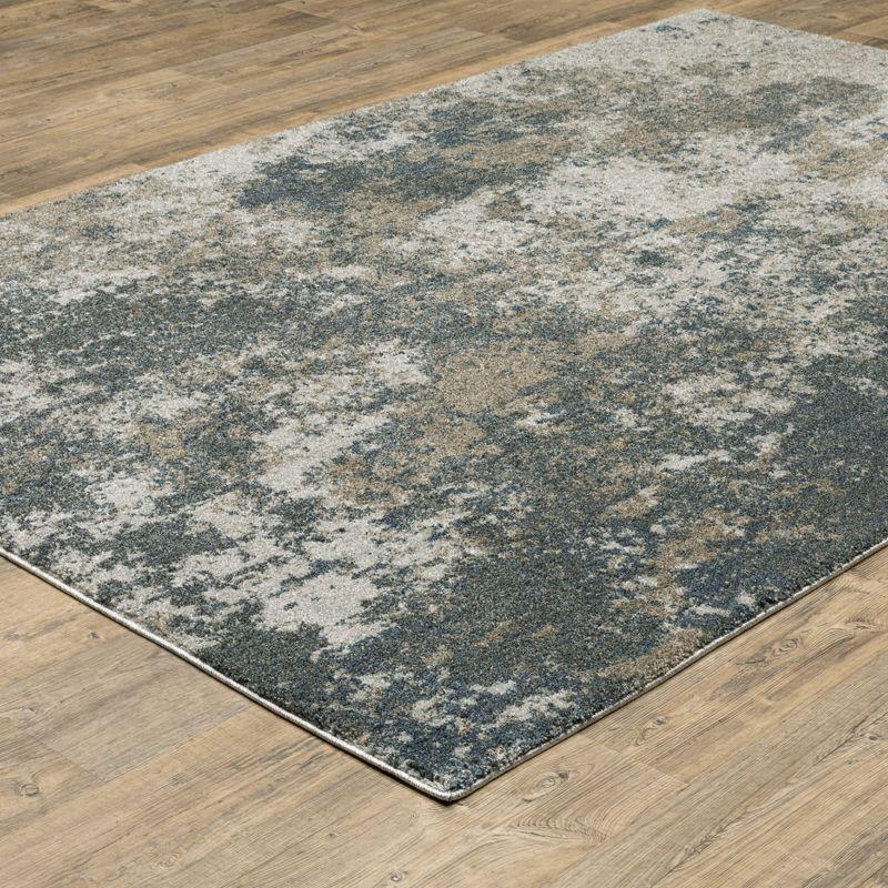 Oriental Weavers Alton 531L9 Teal/ Grey Indoor Area Rug - 5'3" x 7'6"