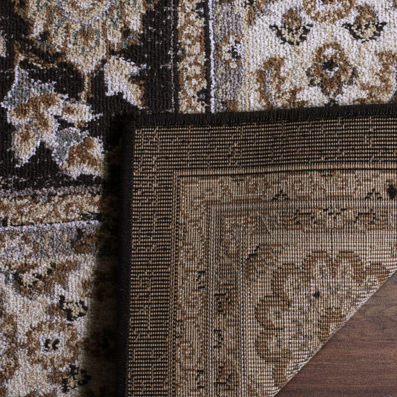 Lyndhurst LNH340 Power Loomed Accent Rug - Anthracite/Cream - 3'3"x5'3" - Safavieh