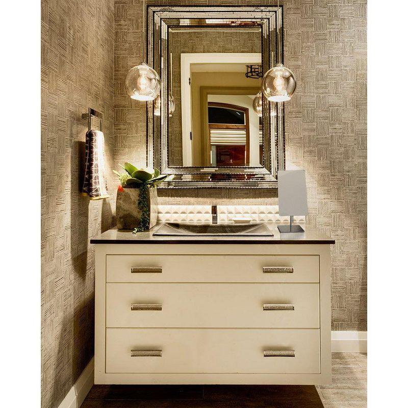 Polished Chrome 5X Magnified Rectangle Vanity Mirror