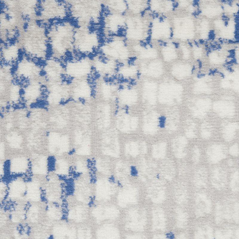 Nourison Whimsicle WHS07 Indoor only Area Rug - Grey Blue 4' x 6'