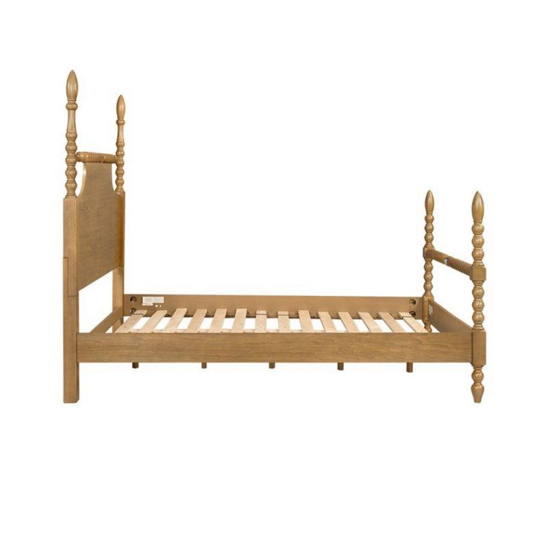 Madison Park Signature Beckett Solid Wood Low-Profile Bed Frame with Spindle Design