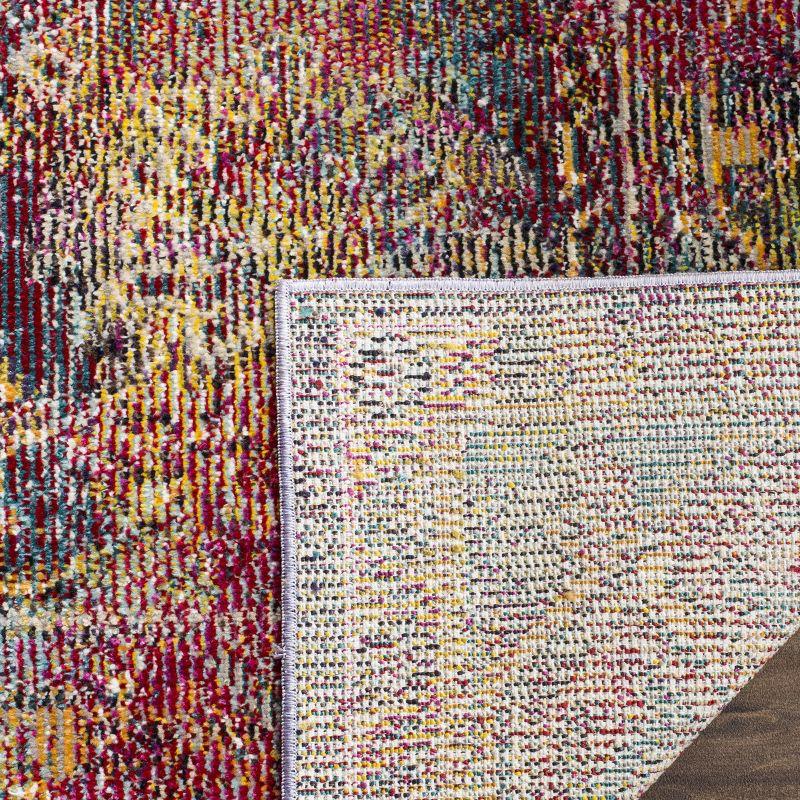 Crystal CRS514 Power Loomed Area Rug - Teal/Rose - 5'x8' - Safavieh.