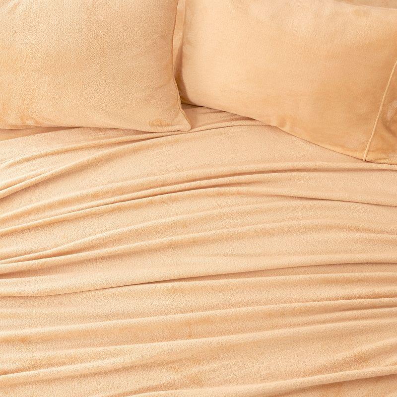 Solid Velvet Plush Fleece Sheet Set - Great Bay Home