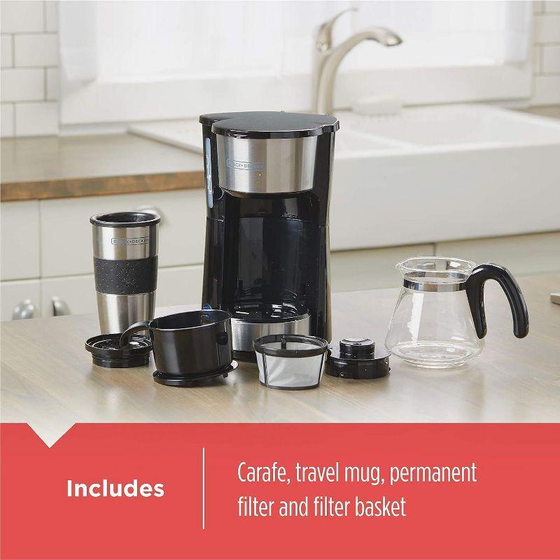 Black + Decker 5-Cup 4-in-1 Station Coffee Maker