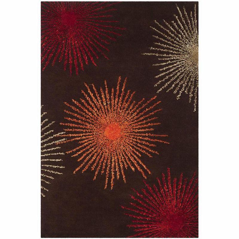 Soho SOH712 Hand Tufted Indoor Area Rug - Brown/Multi - 6'x9' - Safavieh.